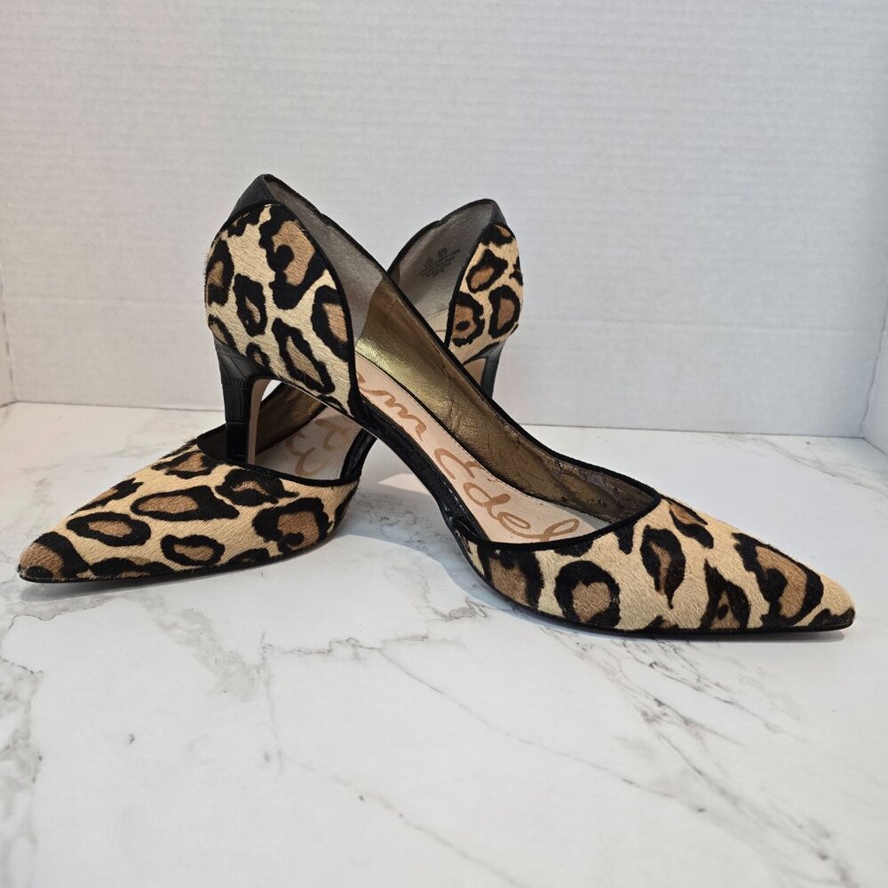 Sam Edelman Leopard Print Heels - Picture 2 of 5
